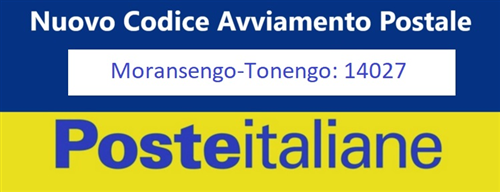 Cambia il codice di avviamento postale (CAP) di Moransengo-Tonengo: 14027